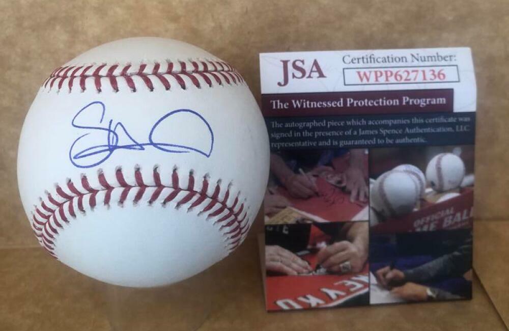 SPENCER HOWARD PHILADELPHIA PHILLIES SIGNED AUTOGRAPHED M.L. BASEBALL JSA WPP627
