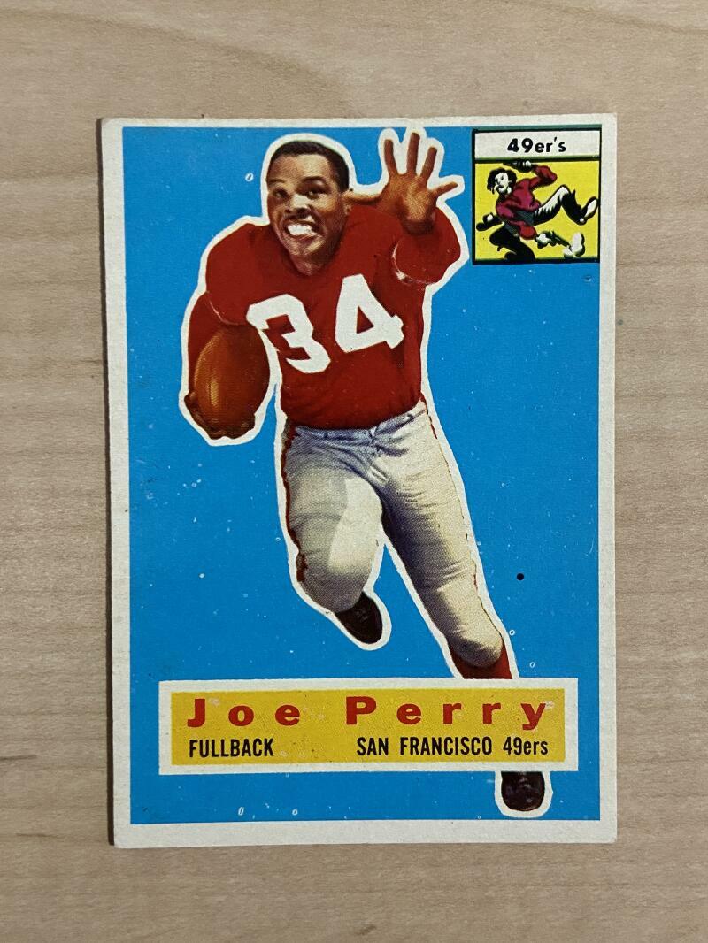 1956 TOPPS JOE PERRY #110 SAN FRANCISCO 49ERS HOF EX-MT

