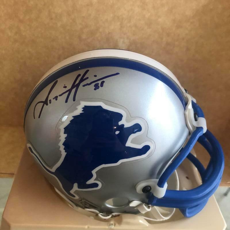 AZ- ZAHIR HAKIM DETROIT LIONS SIGNED AUTOGRAPHED RIDDELL MINI HELMET W/COA
