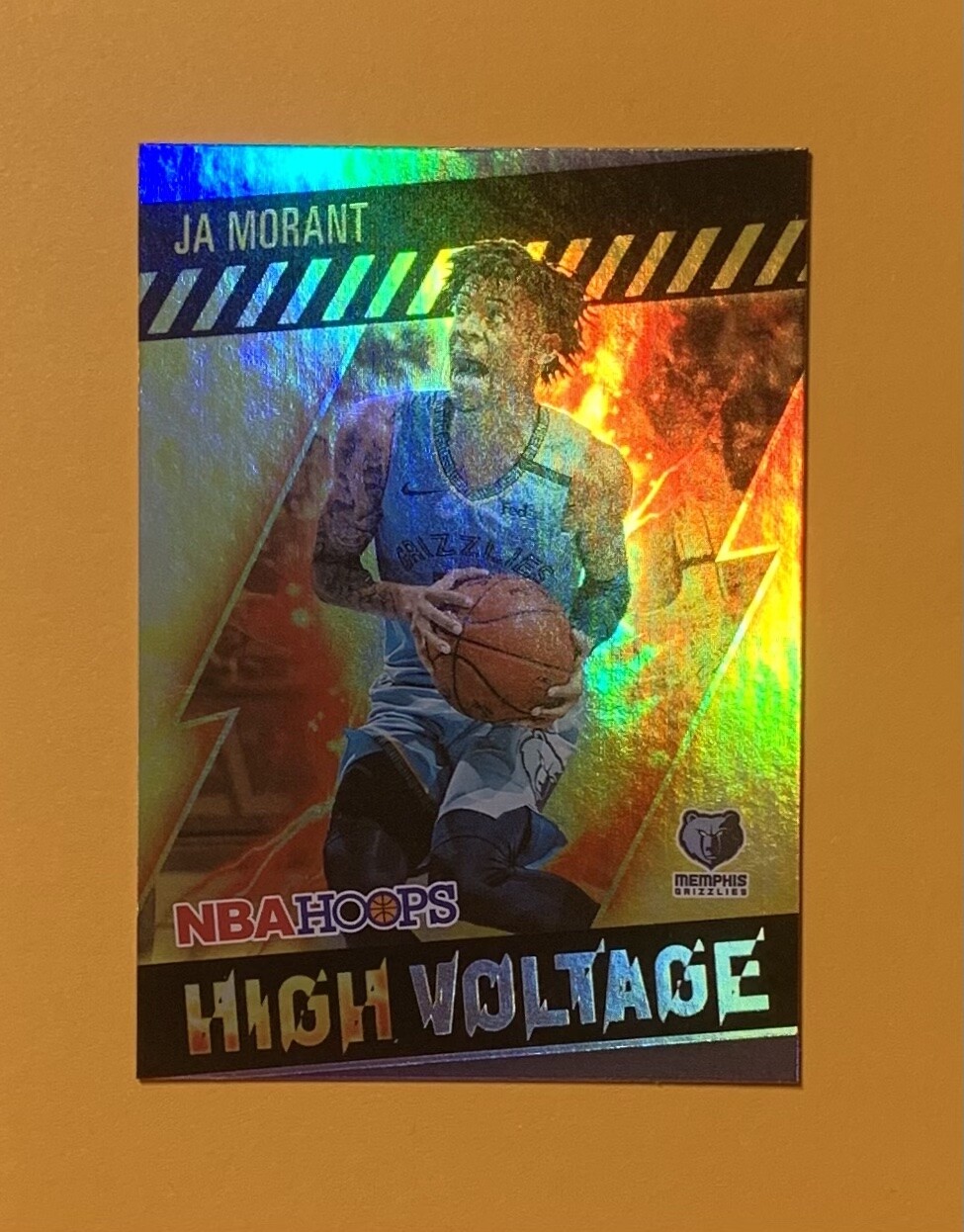 2020-2021 PANINI NBA HOOPS JA MORANT HIGH VOLTAGE #5 GRIZZLIES
