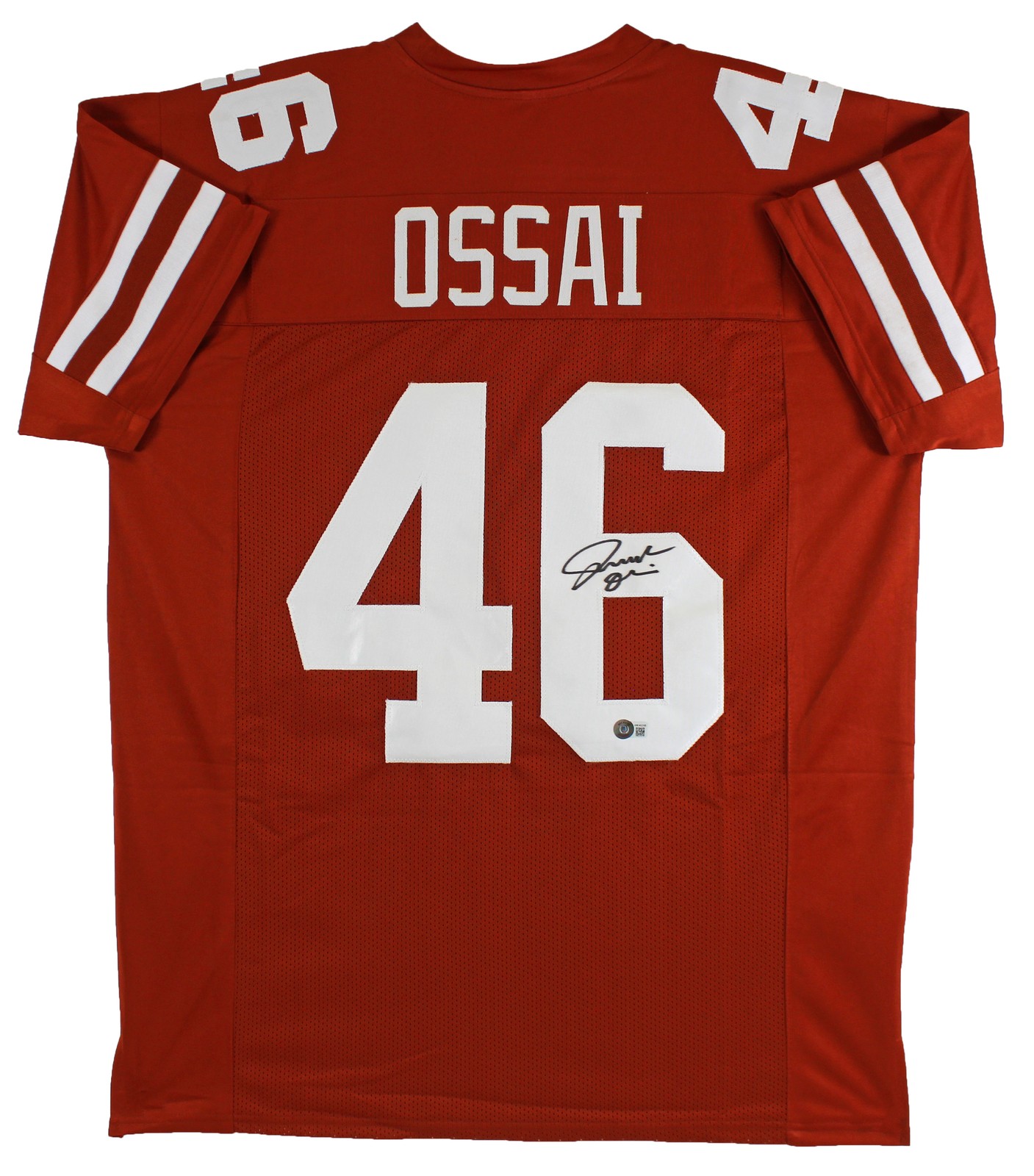 Texas Joseph Ossai Authentic Signed Burnt Orange Pro Style Jersey Jersey BAS Wit
