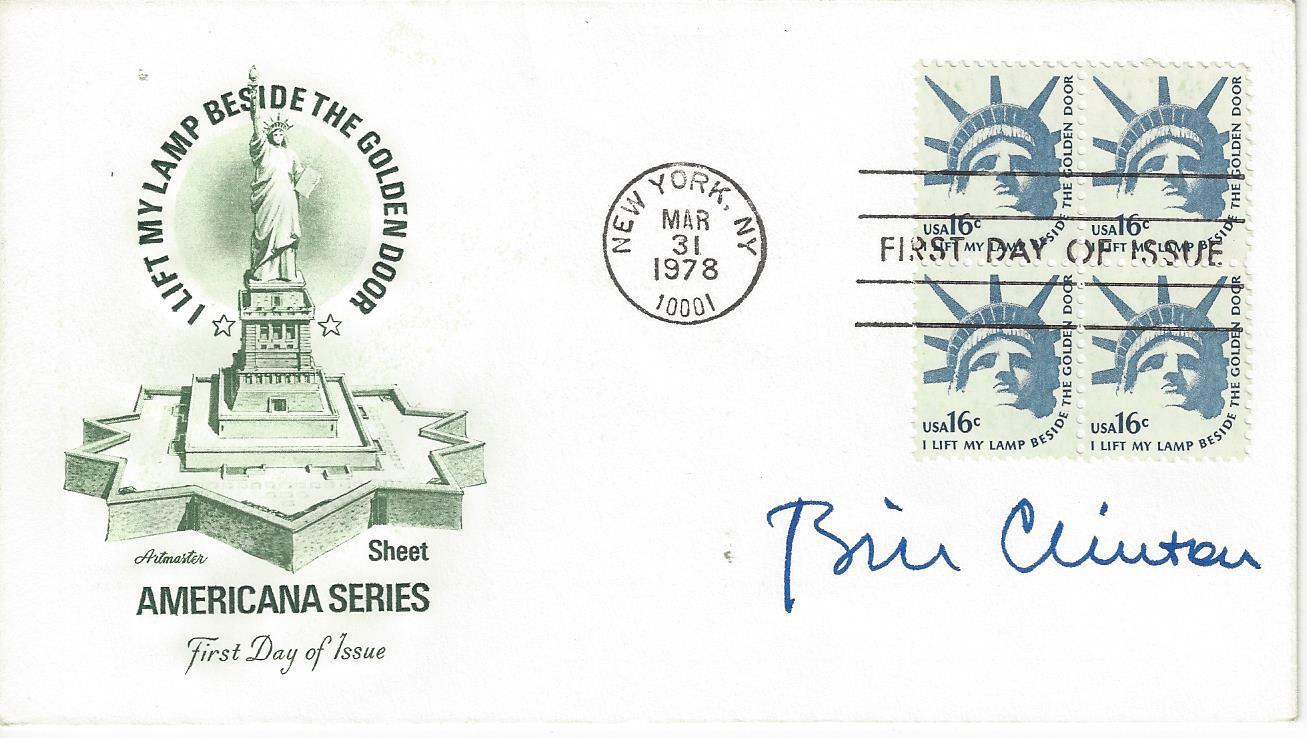 BILL CLINTON Signed Autograph First Day Cover Envelope JSA LOA FDC
