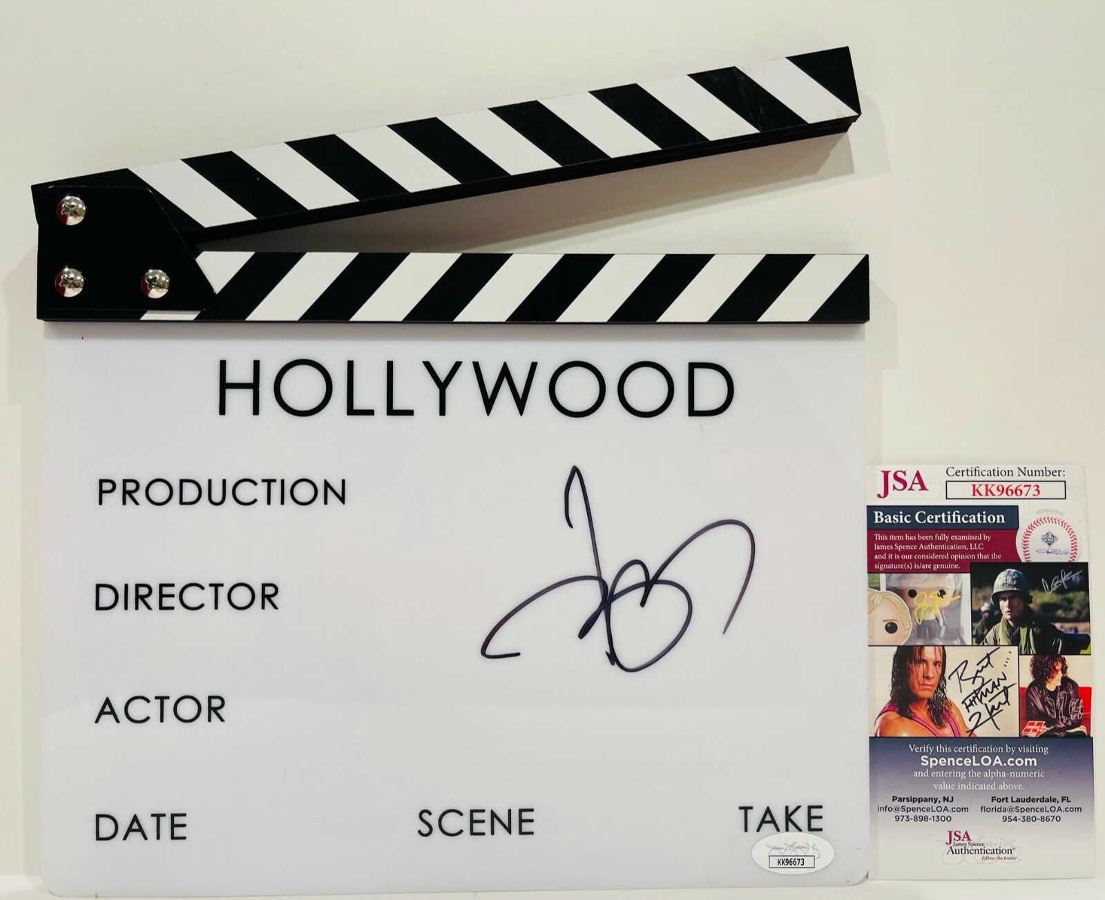 JOHNNY DEPP Signed Autograph Directors Clapboard JSA
