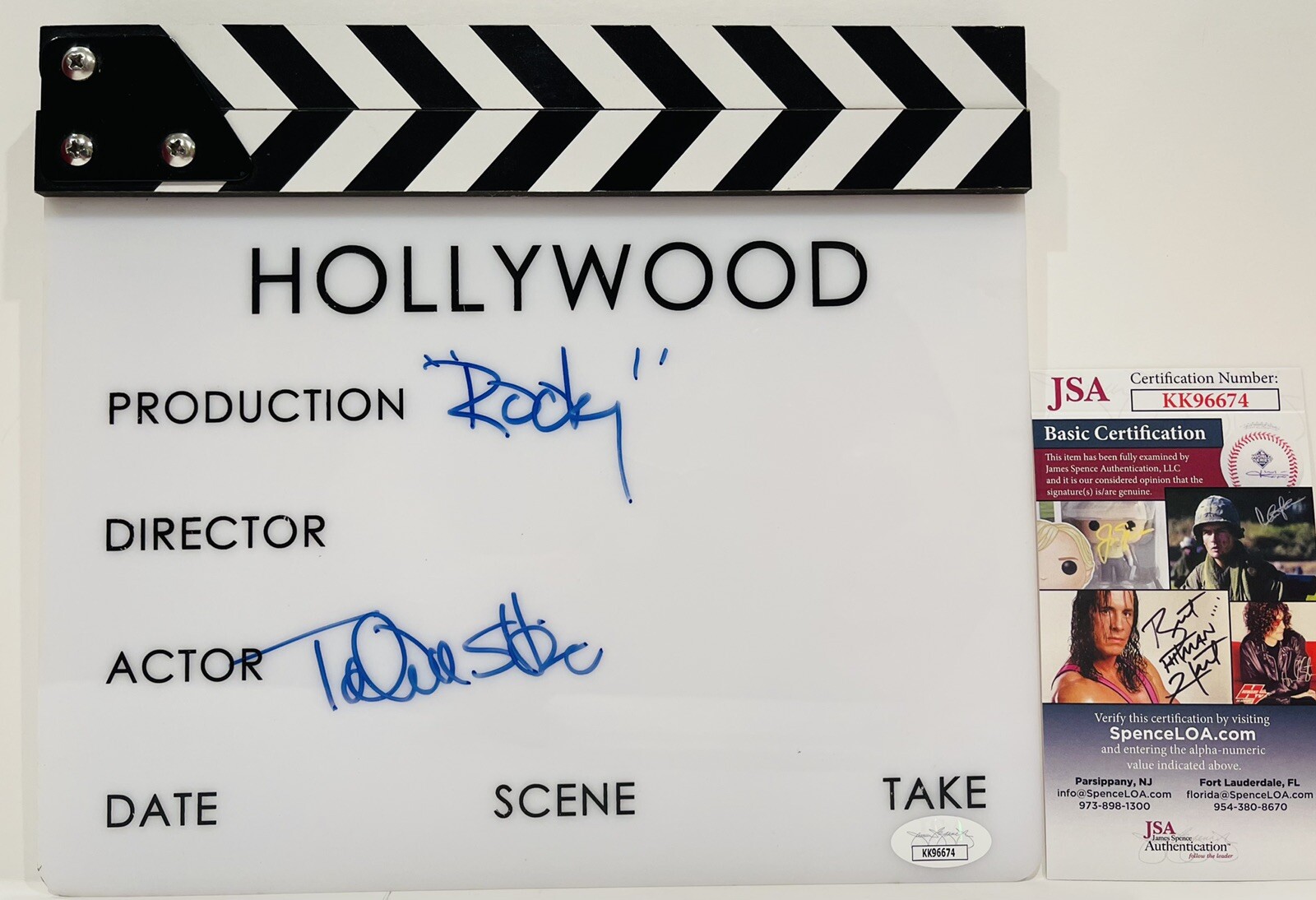 TALIA SHIRE Signed Autograph Directors Clapboard 