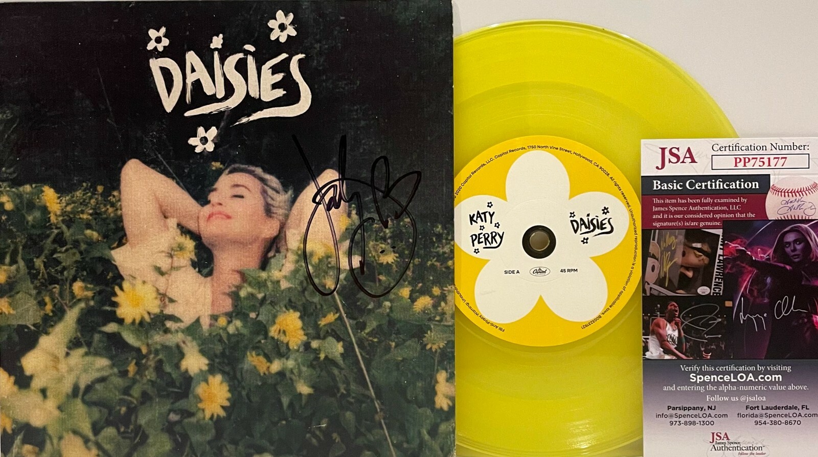 KATY PERRY Signed Autograph 45 Record 