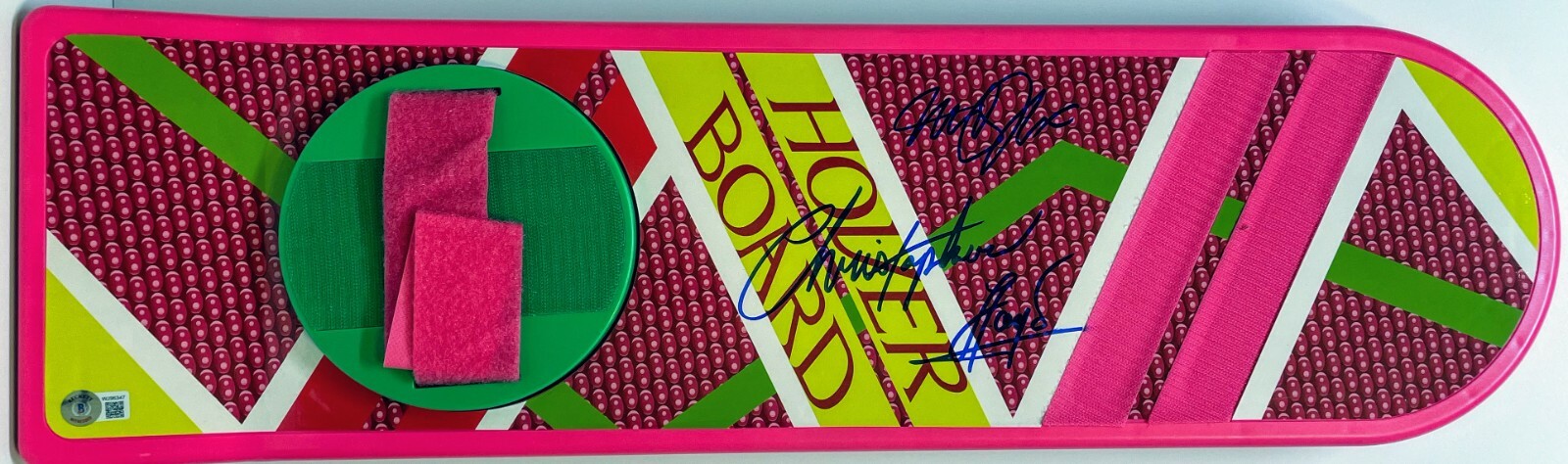 MICHAEL J FOX CHRISTOPHER LLOYD Signed Autograph Hoverboard BTTF Movie BAS

