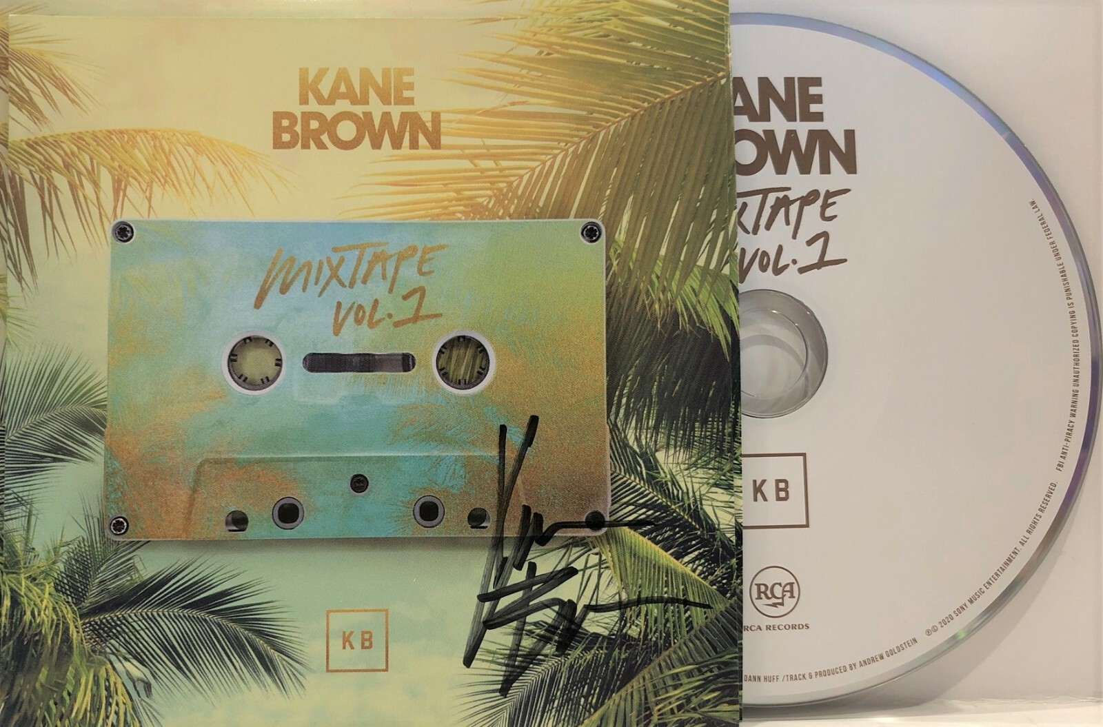 KANE BROWN Signed Autograph CD Insert 