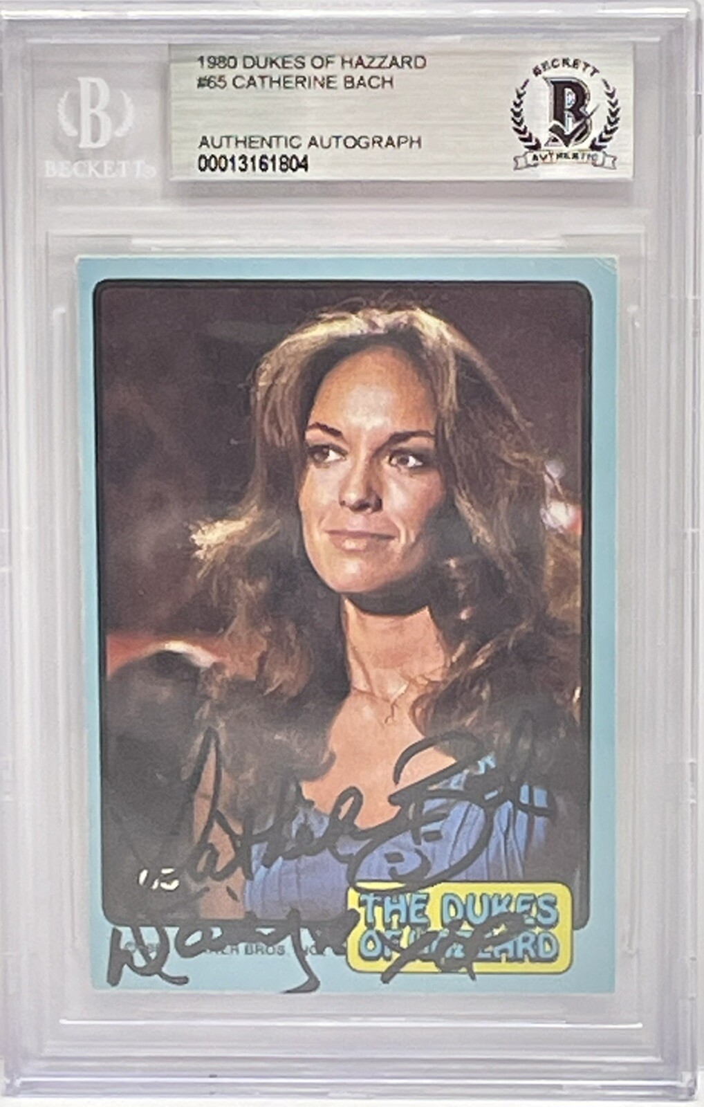 CATHERINE BACH Signed Autograph # 65 Daisy Duke Slabbed Encapsulated Beckett
