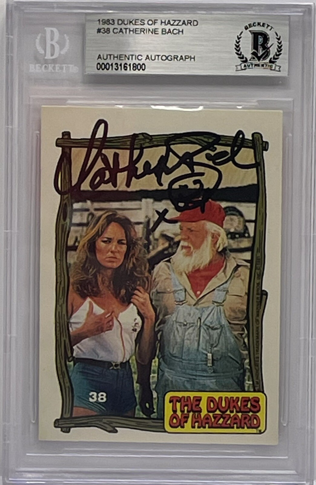 CATHERINE BACH Signed Autograph #38 Daisy Duke Slabbed Encapsulated Beckett
