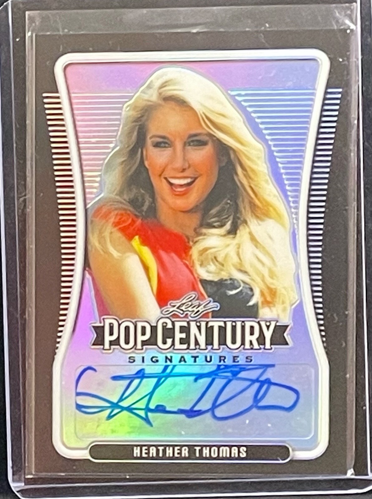 HEATHER THOMAS 2020 LEAF CENTURY SIGNED AUTO CARD #2 OF 10 COLLECTIBLE MEMORABILIA