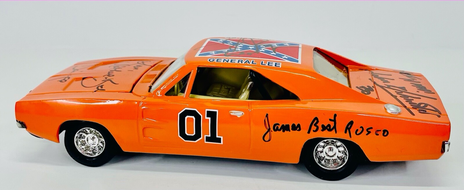 WOPAT BACH SCHNEIDER JONES HURST SHROYER BEST Signed 1:25 Dukes of Hazzard JSA