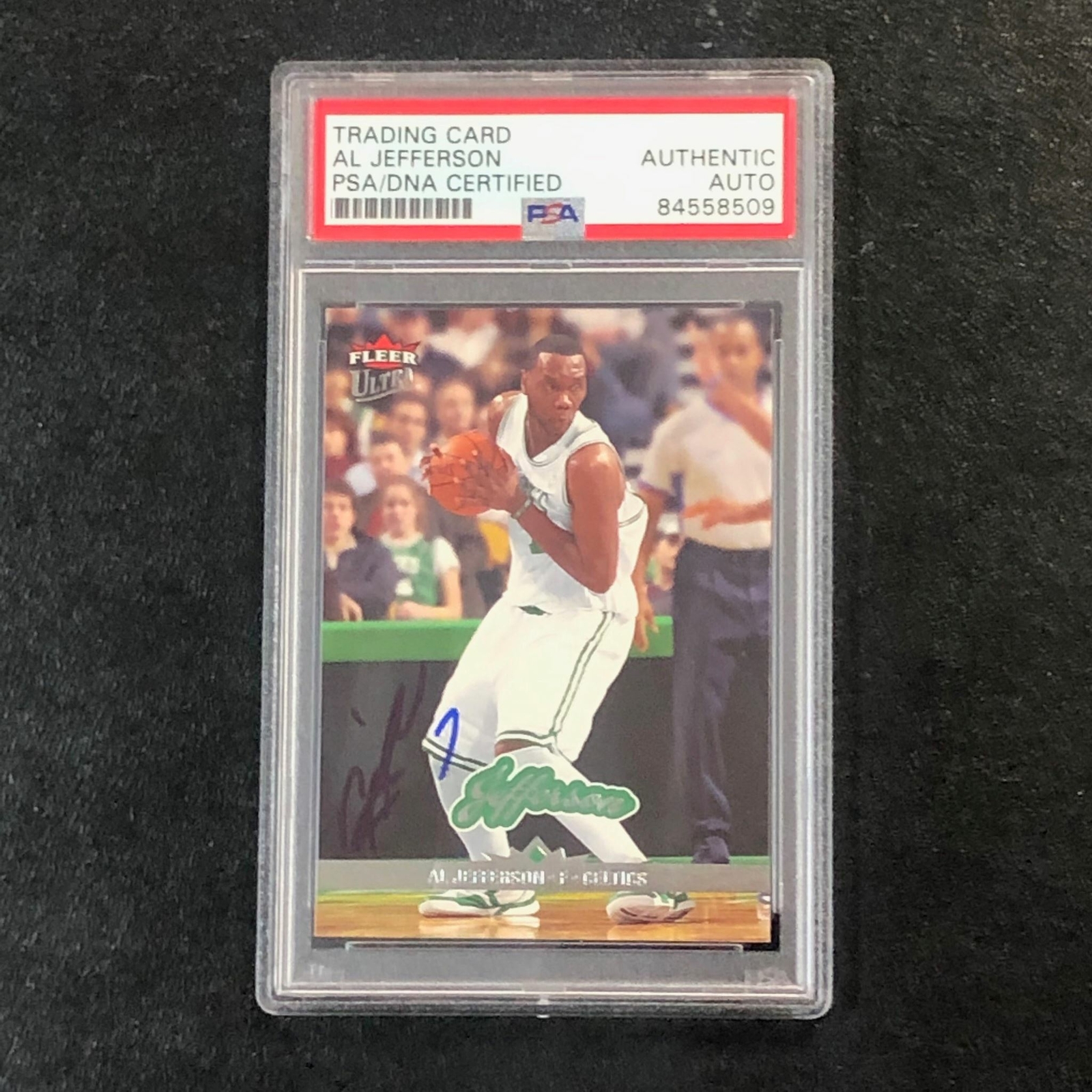 2006-07 Fleer Ultra #8 Al Jefferson Signed Card AUTO PSA Slabbed Celtics
