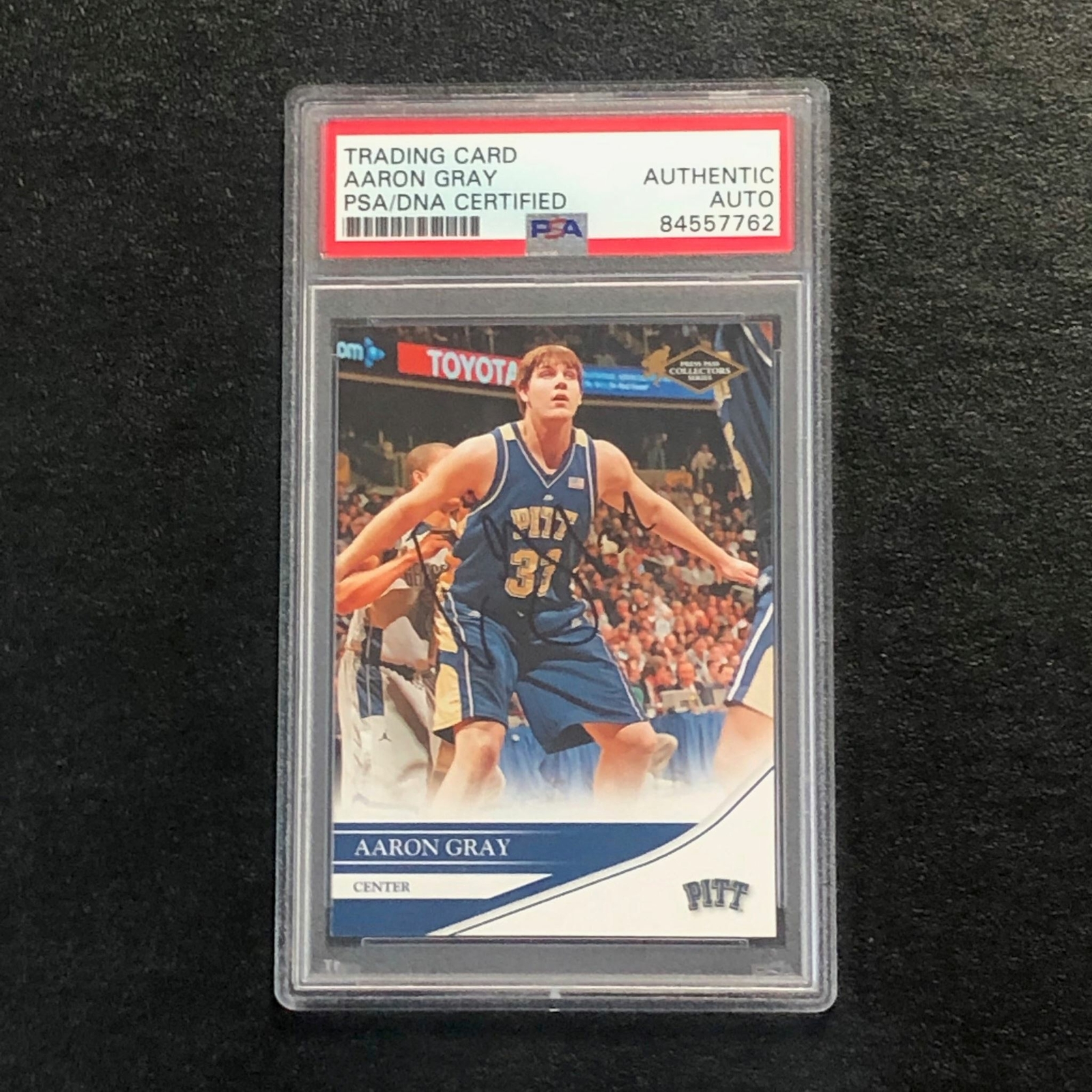 2007 Press Pass Collectors Series #14 Aaron Gray Signed Card AUTO PSA Slabbed Pi
