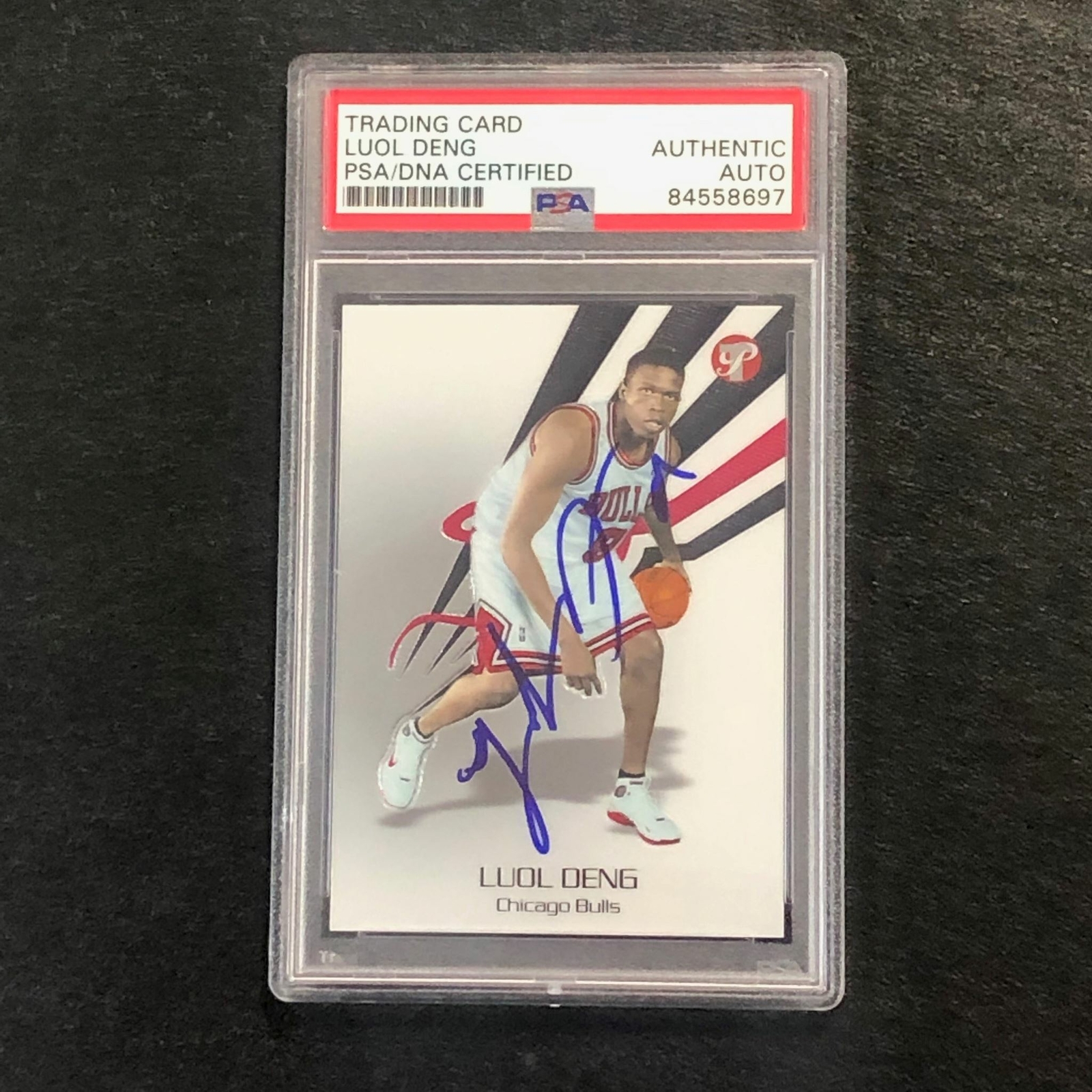2004-05 Topps Pristine #188 Luol Deng Signed Card AUTO PSA Slabbed Bulls

