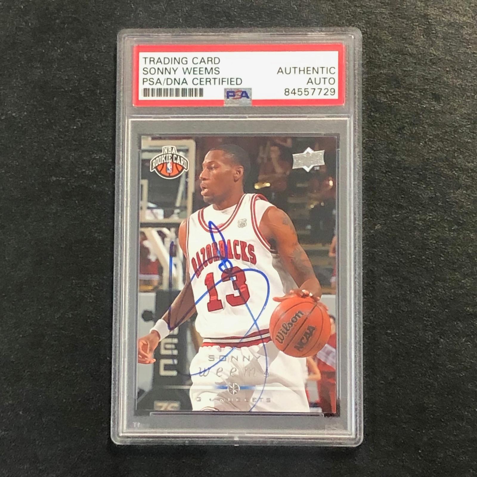 2008-09 UPPER DECK #249 Sonny Weems Signed AUTO PSA Slabbed RC Nuggets
