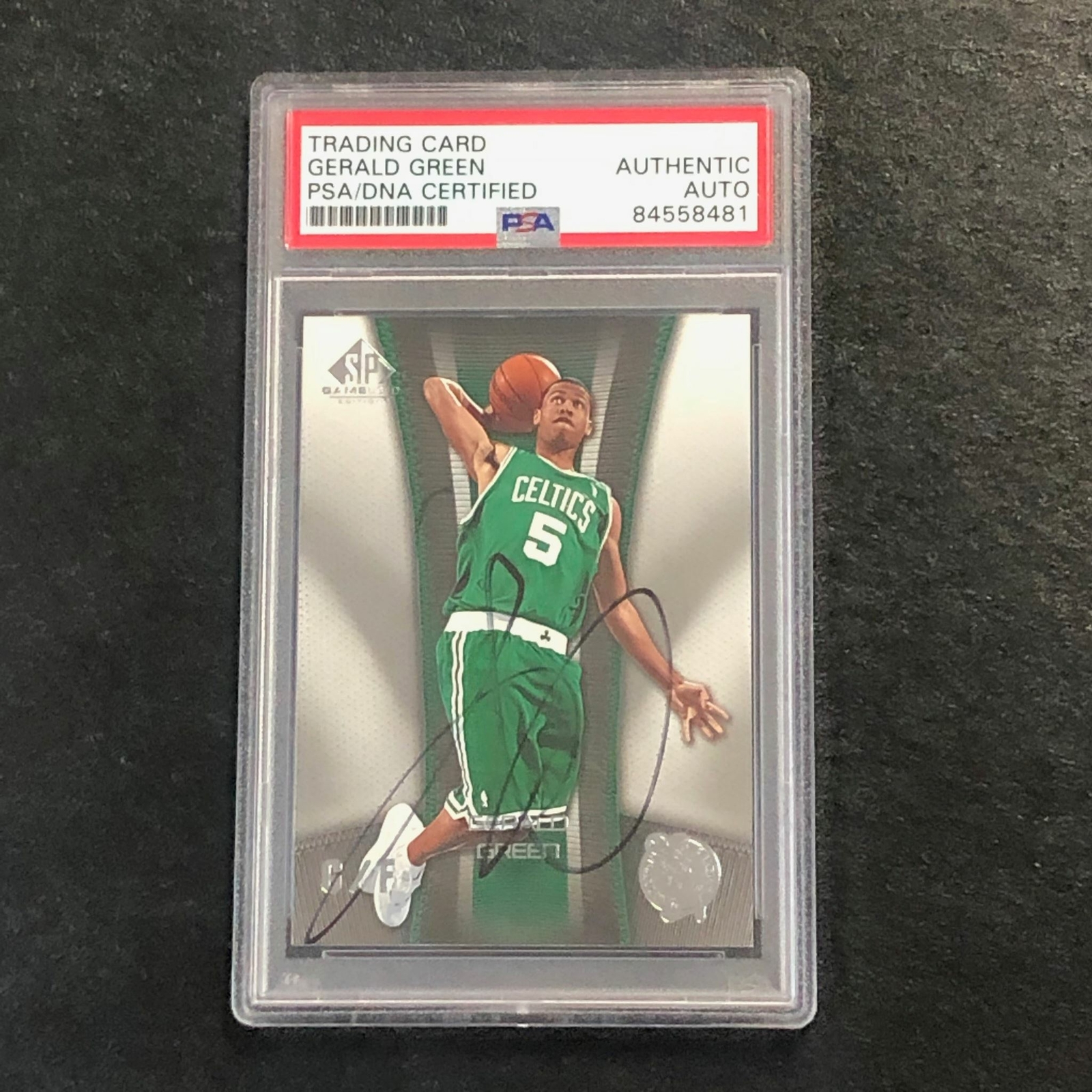 2006-07 SP Game Used #6 Gerald Green Signed Card AUTO PSA Slabbed Celtics
