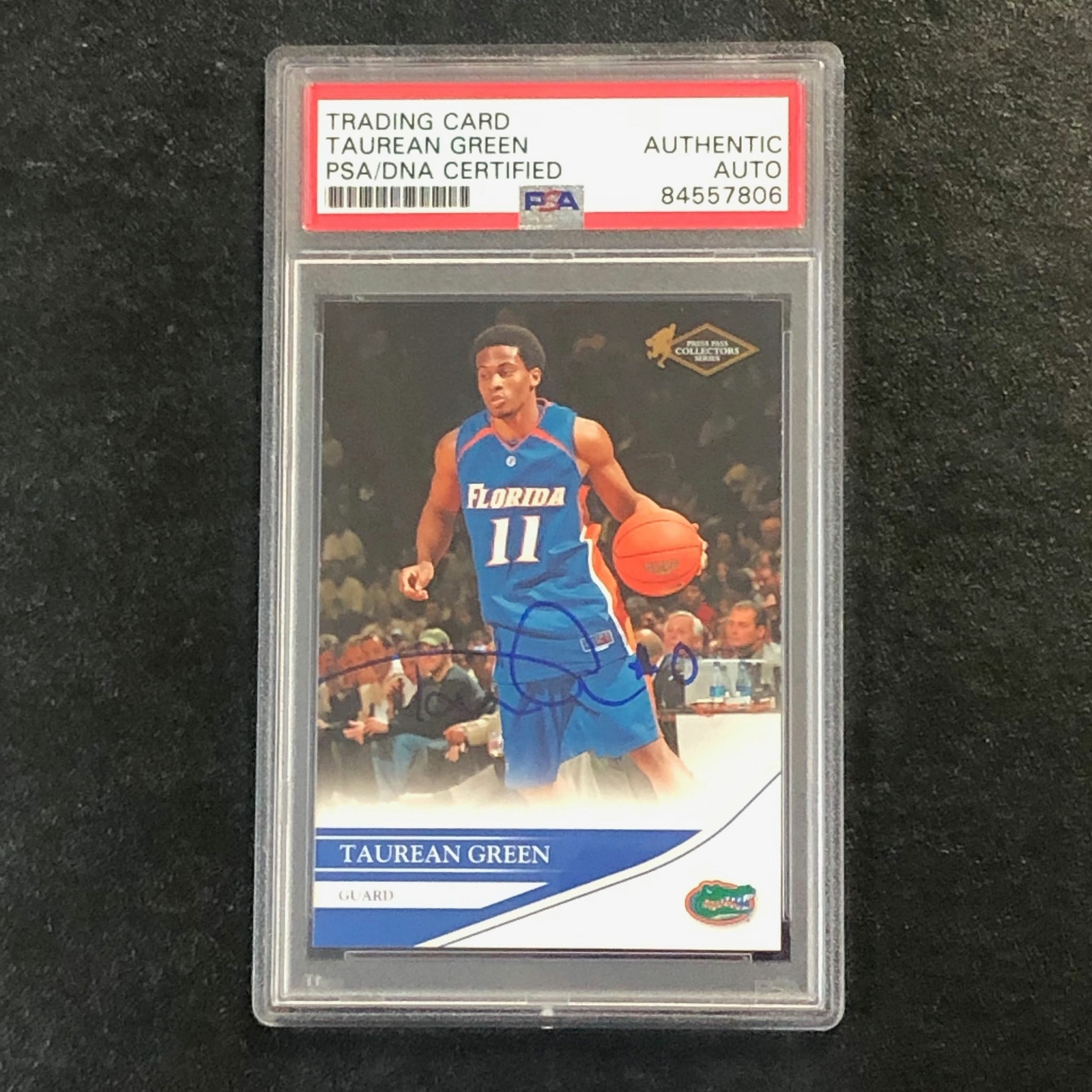 2007 Press Pass Collectors Series #15 Taurean Green Signed Card AUTO PSA/DNA Sla
