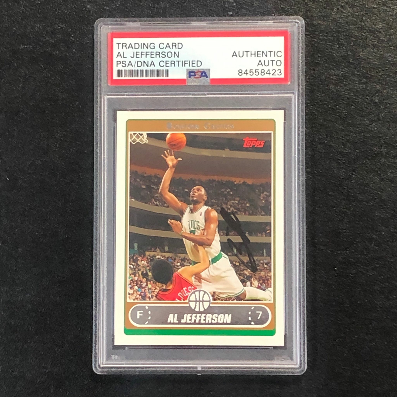 2006 Topps #9 Al Jefferson Signed Card AUTO PSA Slabbed Celtics
