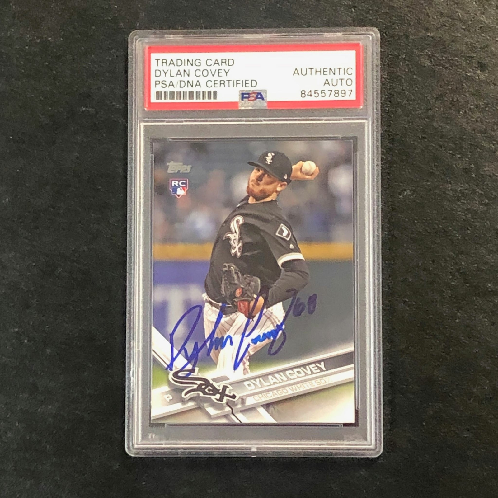 2017 Topps Update #US46 Dylan Covey Signed Card PSA Slabbed Auto RC White Sox
