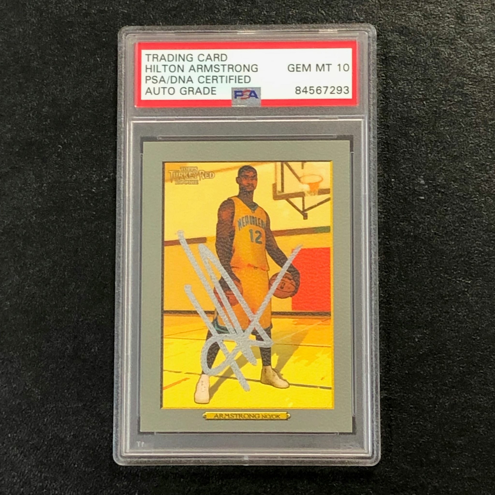 2006-07 Topps Turkey Red #179 Hilton Armstrong Signed Card AUTO 10 PSA/DNA Slabb
