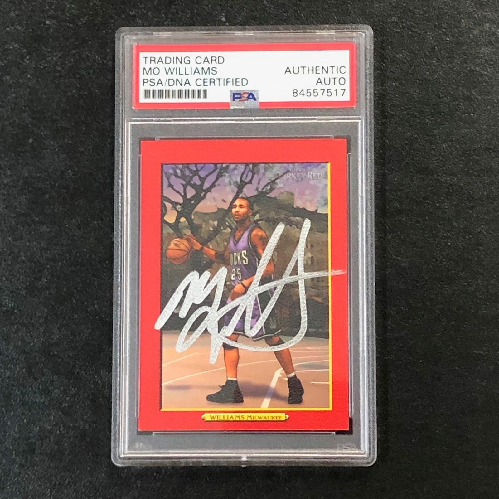 2006-07 Topps Turkey Red #115 Maurice Mo Williams Signed Card AUTO PSA Slabbed B
