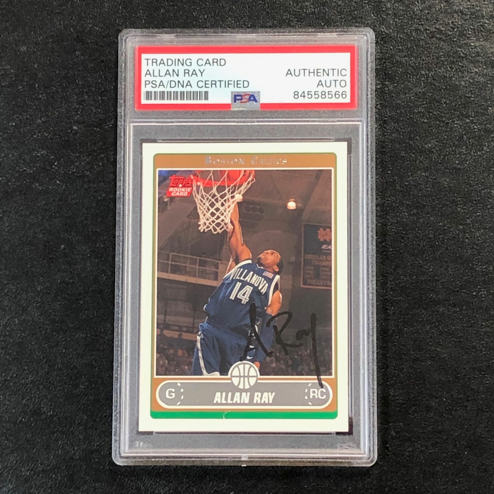 2006-07 Topps #256 Allan Ray Signed Card AUTO PSA/DNA Slabbed RC

