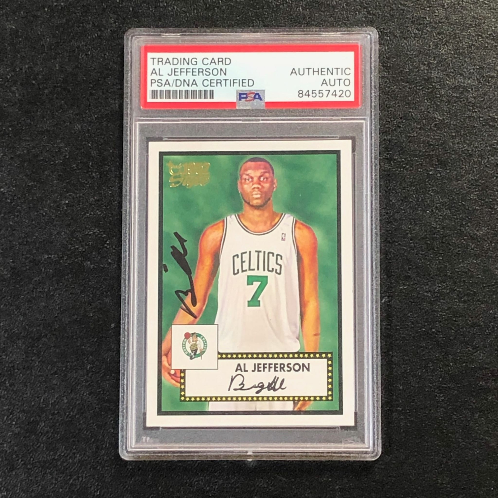 2006 Topps 1952 Style #36 Al Jefferson Signed Card AUTO PSA Slabbed Celtics
