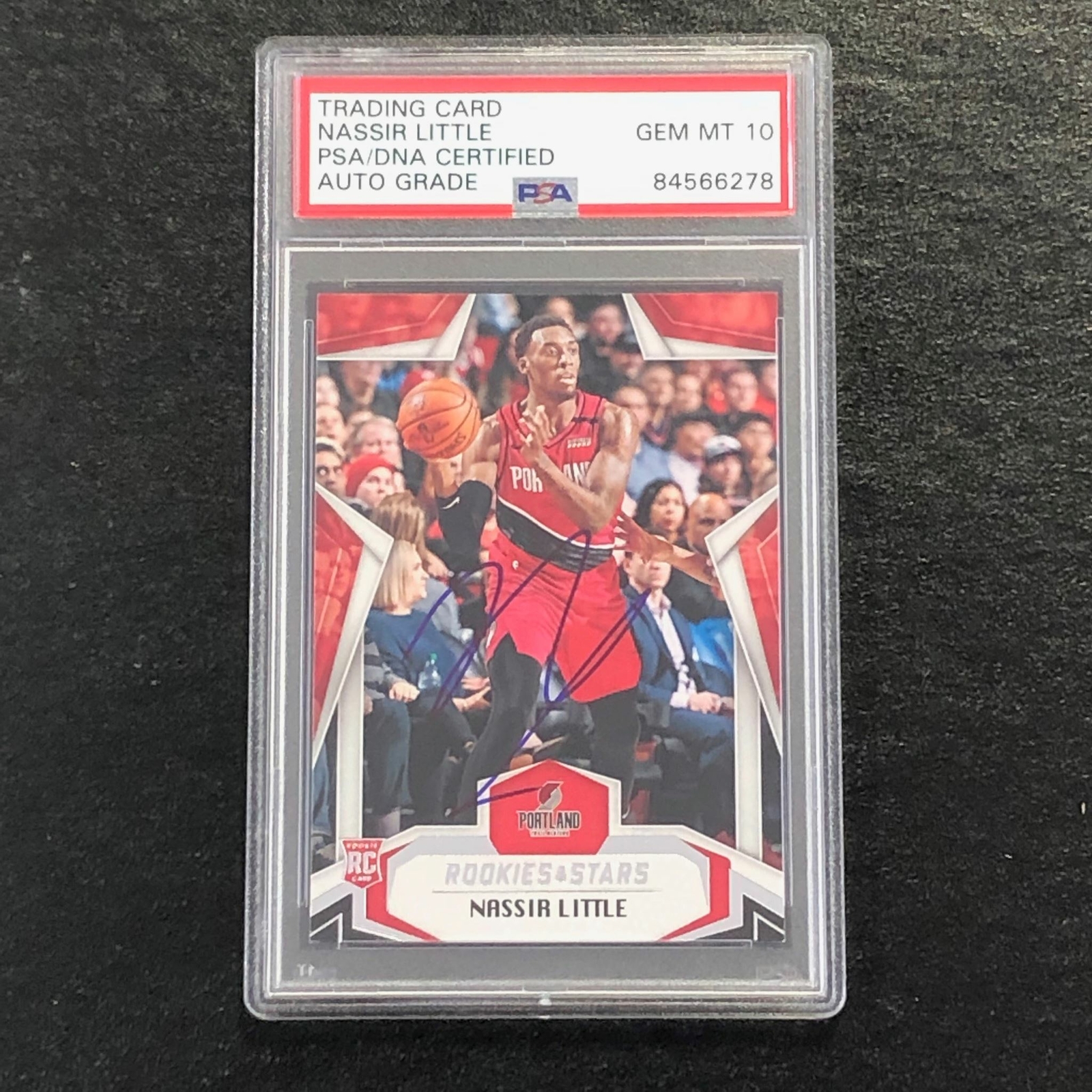 2019-20 CHRONICLES ROOKIES & STARS #690 Nassir Little Signed Rookie Card AUTO 10