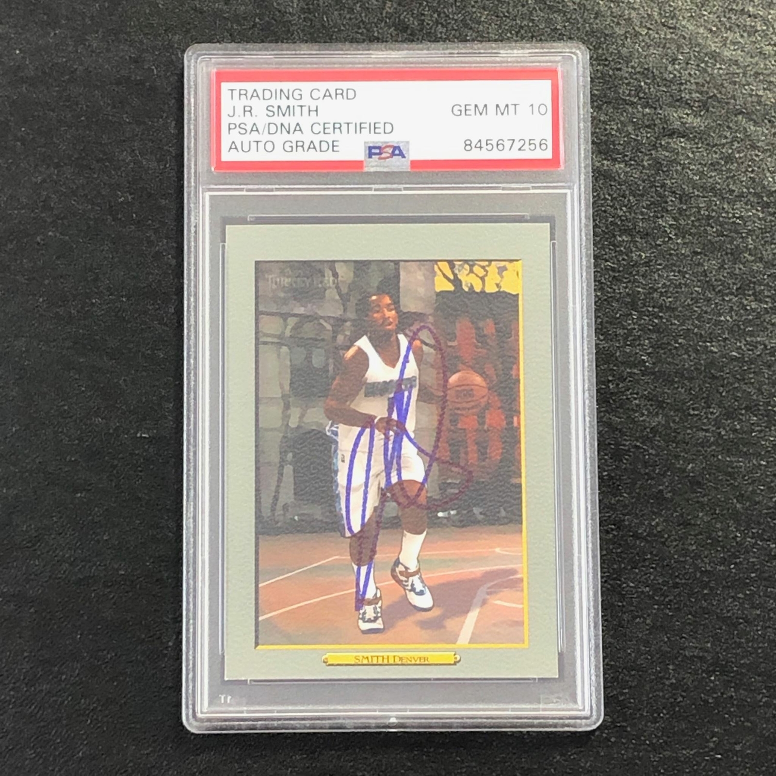 2006-07 Topps Turkey Red #122 J.R. Smith Signed AUTO 10 PSA Slabbed Nuggets