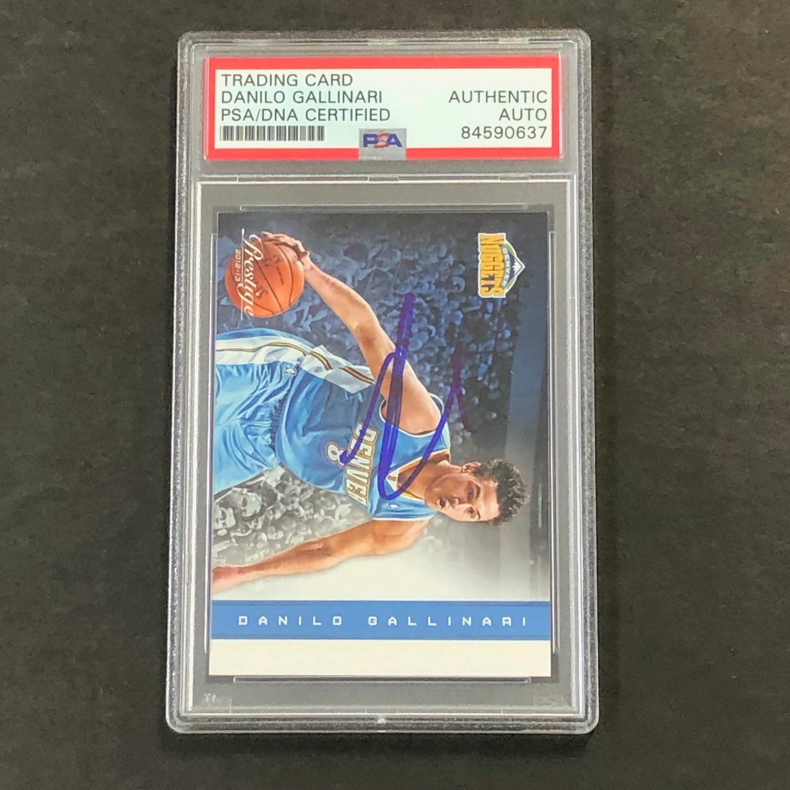 2012-13 Panini Prestige #48 Danilo Gallinari Signed AUTO PSA Slabbed Nuggets