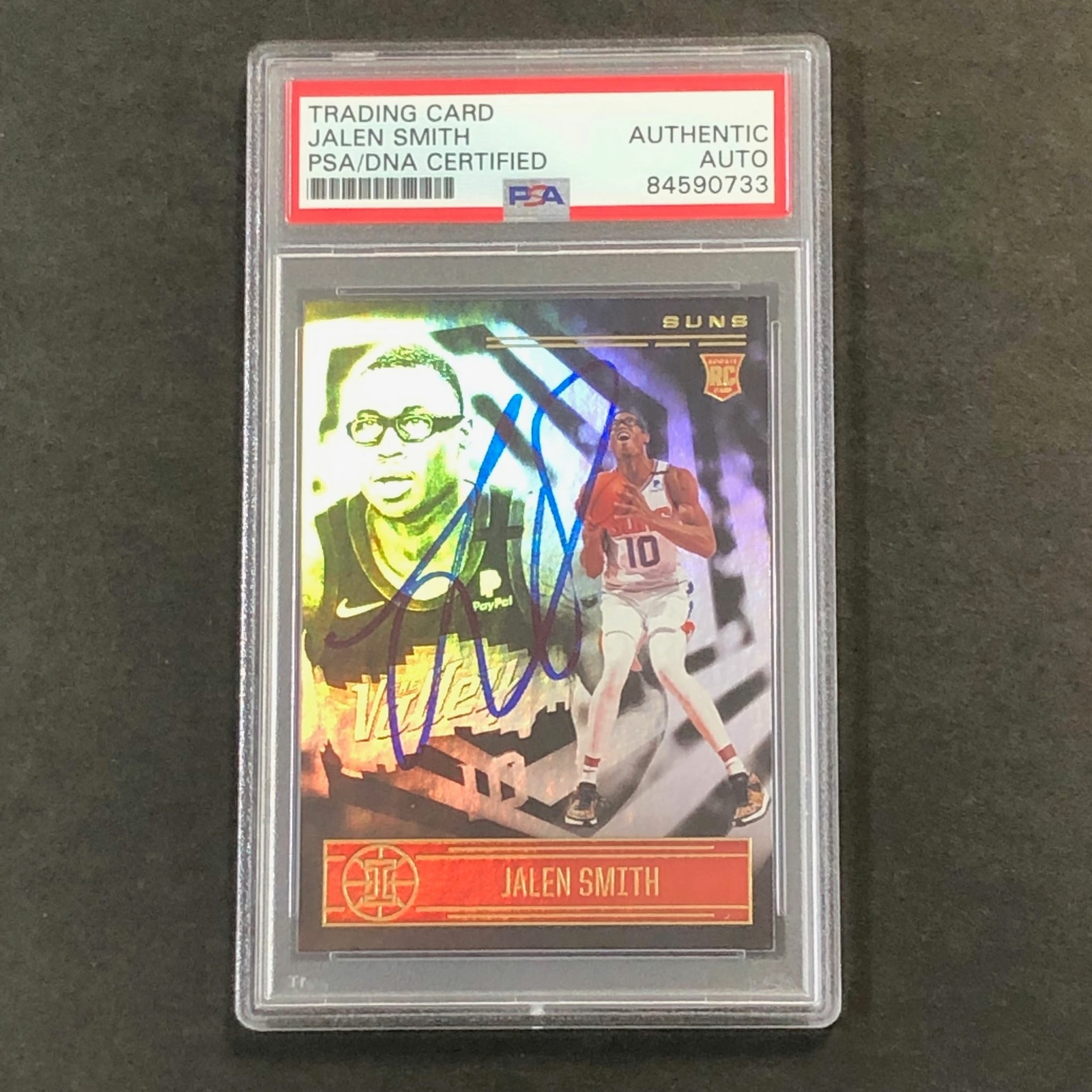 2020-21 Panini Illusions #191 Jalen Smith Signed Card AUTO PSA Slabbed RC Suns