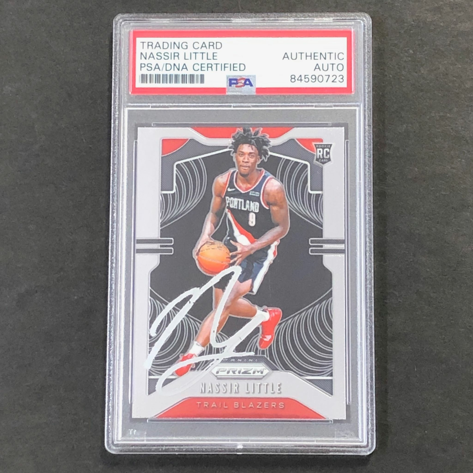 2019 Panini Prizm #269 Nassir Little Signed Rookie Card AUTO PSA Slabbed RC Blaz