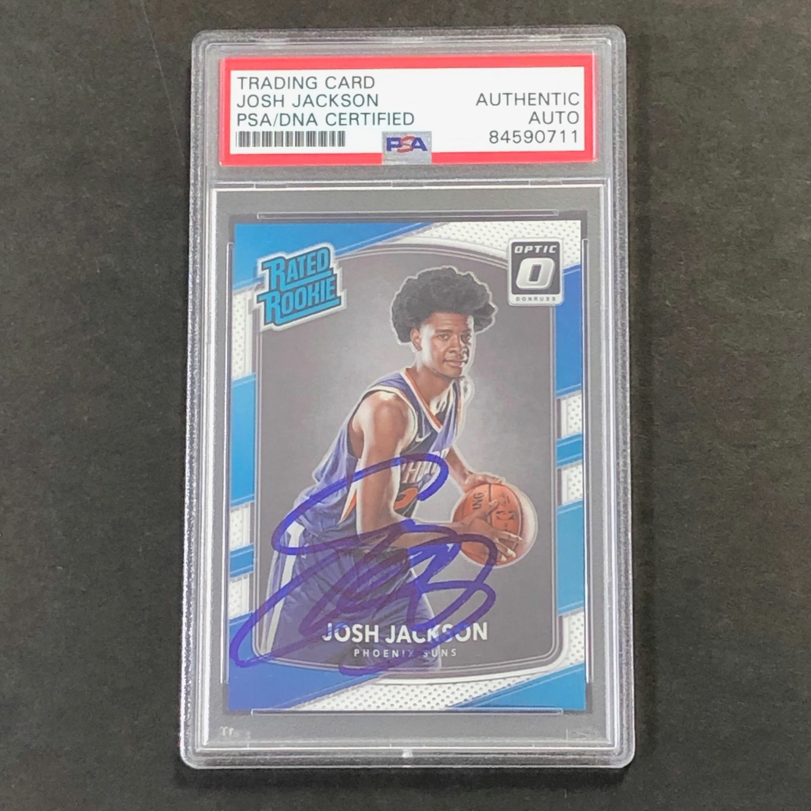 2017-18 Donruss Optic Rated Rookie #197 Josh Jackson Signed Rookie Card AUTO PSA