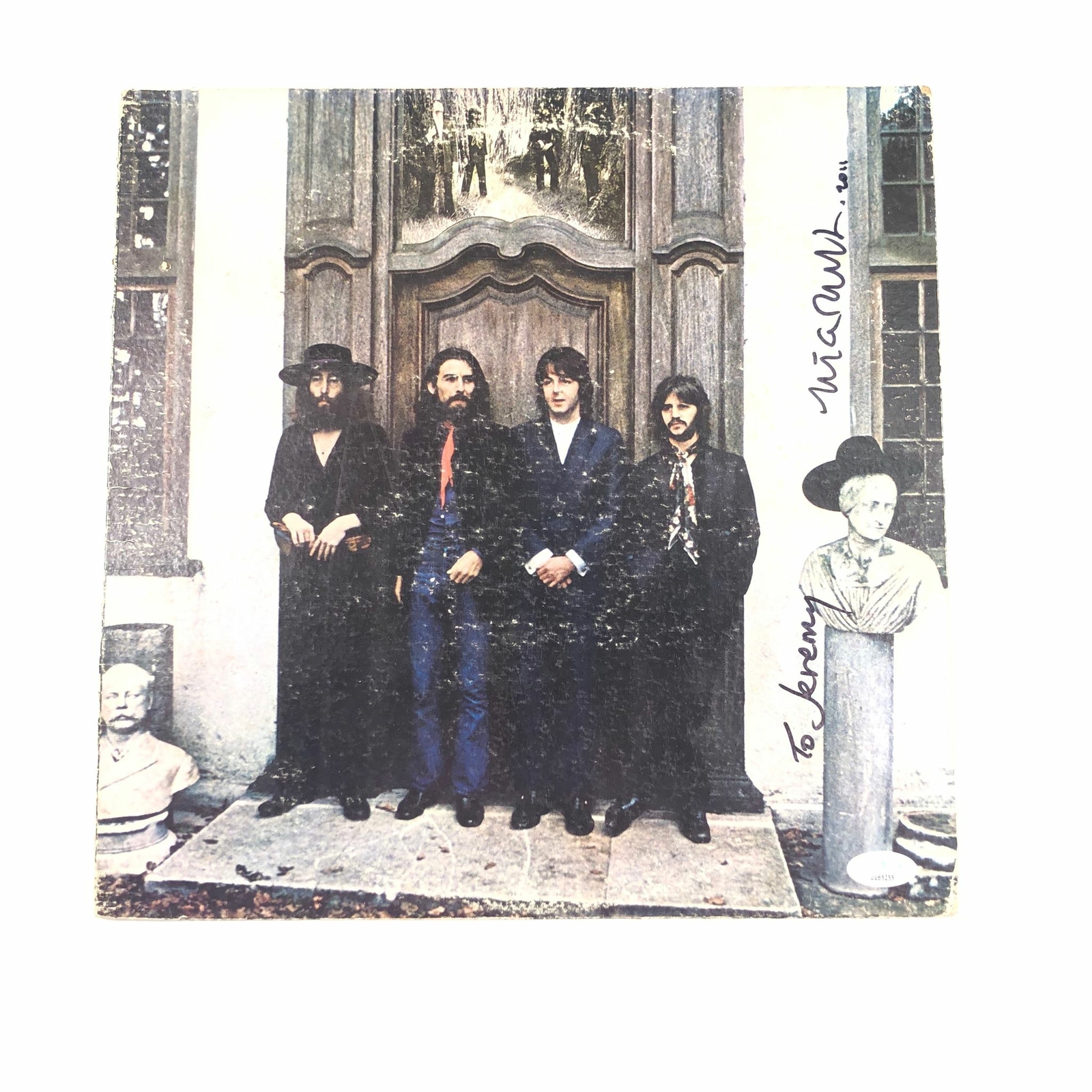 ETHAN RUSSELL SIGNED THE BEATLES COVER PSA/DNA AUTOGRAPHED HEY JUDE COLLECTIBLE MEMORABILIA