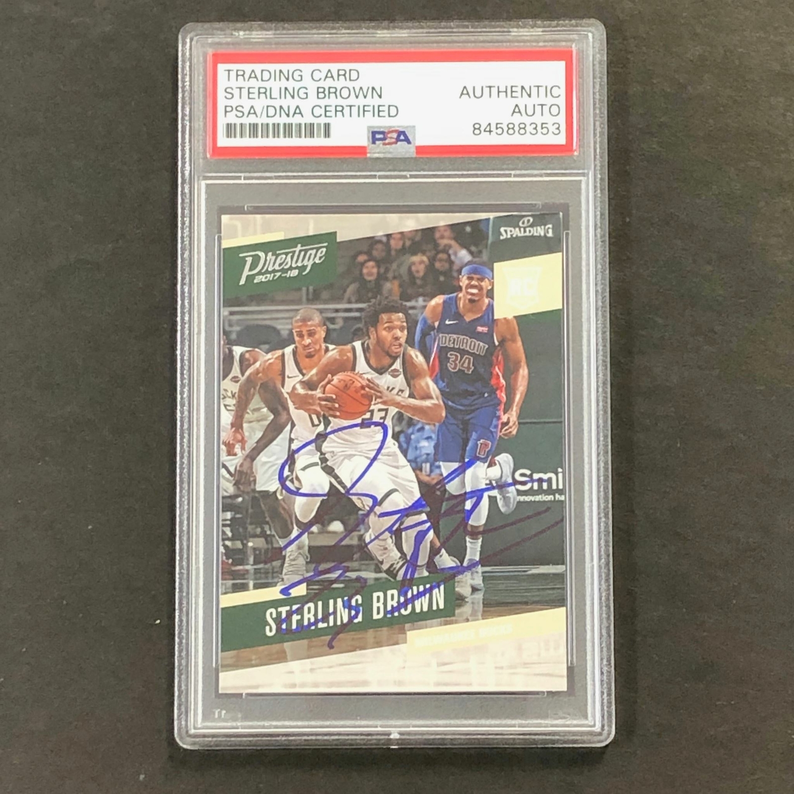 2017-18 Panini Prestige #193 STERLING BROWN Signed Card AUTO PSA/DNA Slabbed Buc
