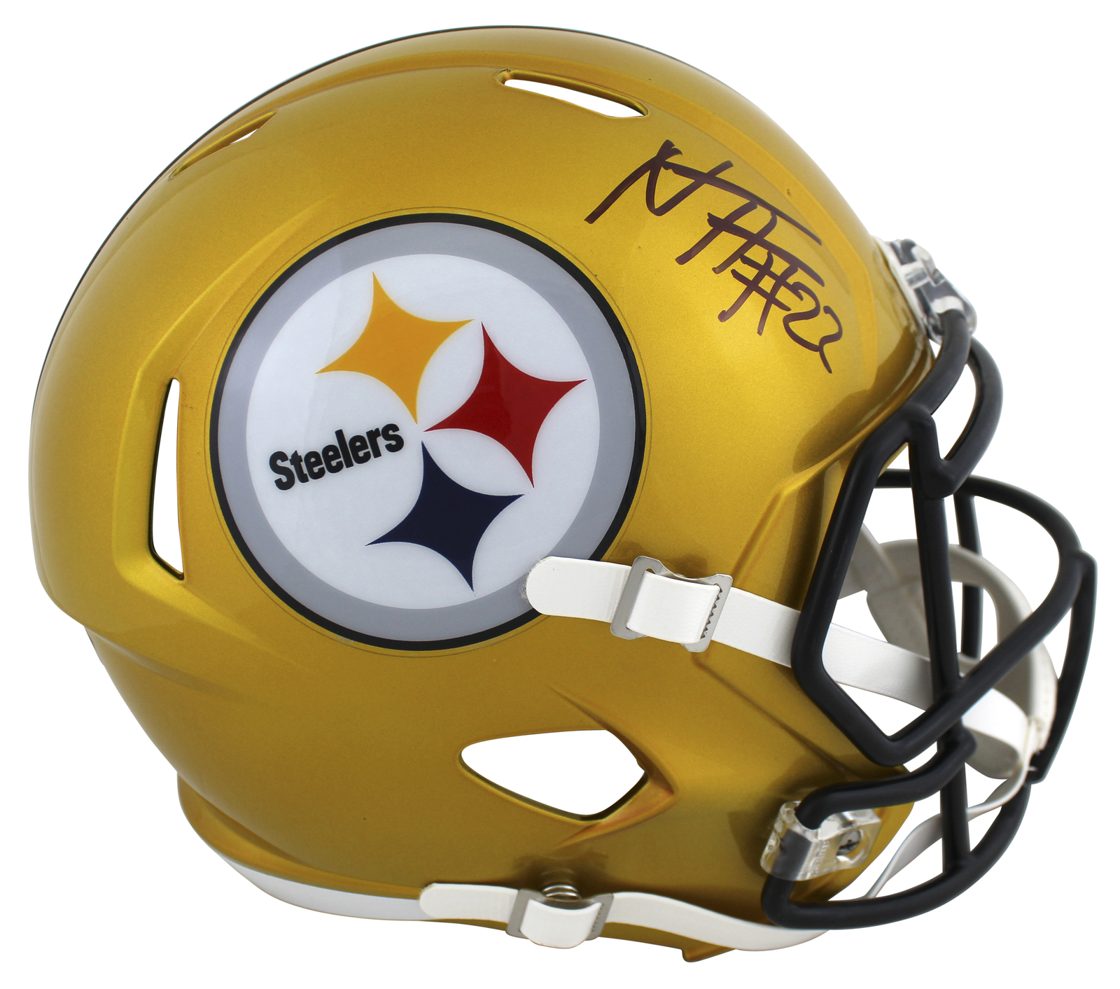 Steelers Najee Harris Signed Flash Full Size Speed Proline Helmet Fan COA
