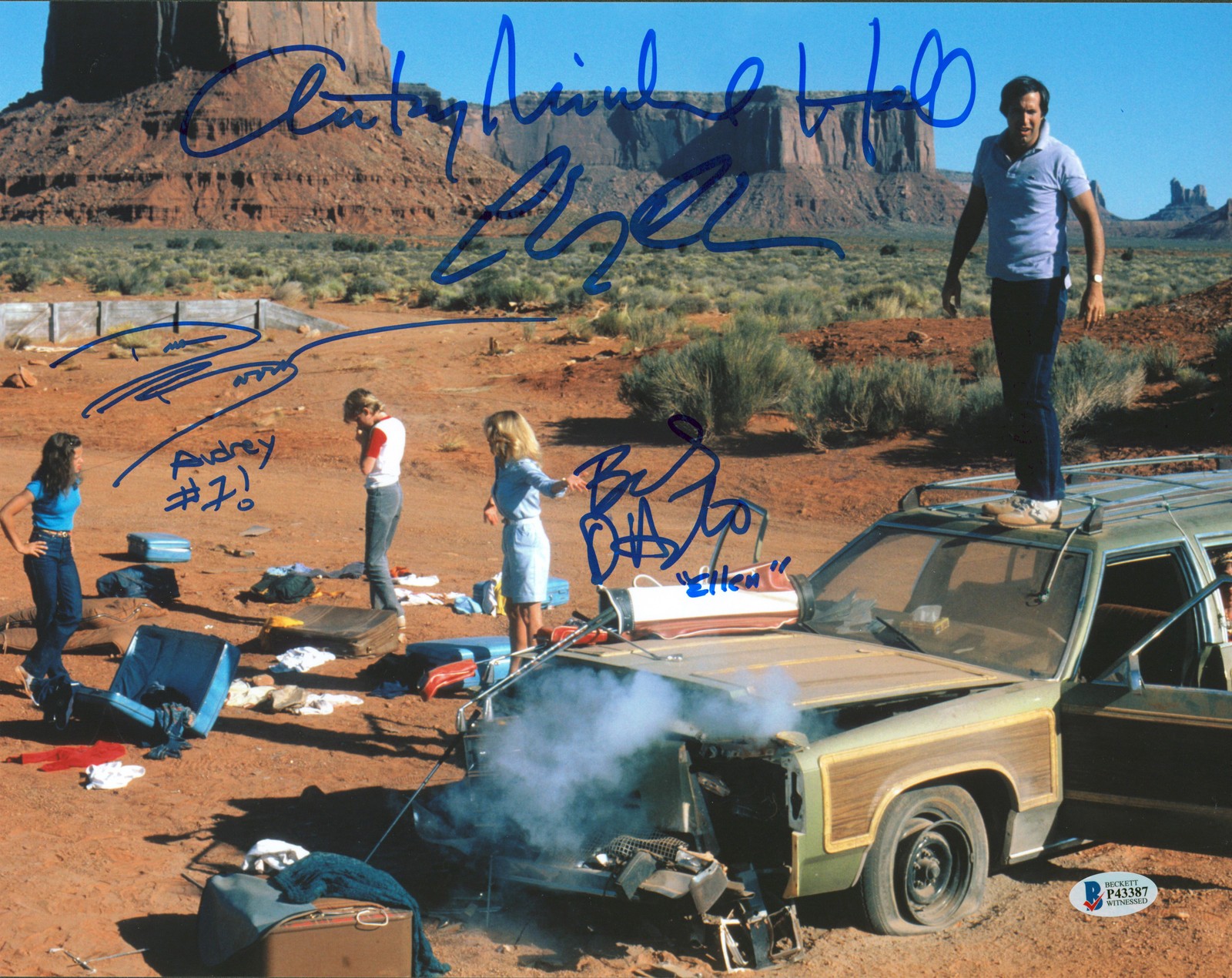 Vacation (4) Chase, D'Angelo, Hall & Barron Signed 11x14 Photo BAS Witnessed 3
