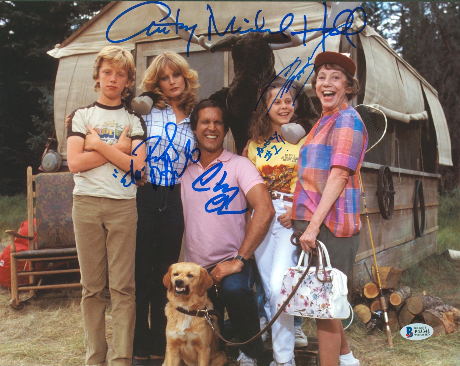 Vacation (4) Chase, D'Angelo, Hall & Barron Signed 11x14 Photo BAS Witnessed 2
