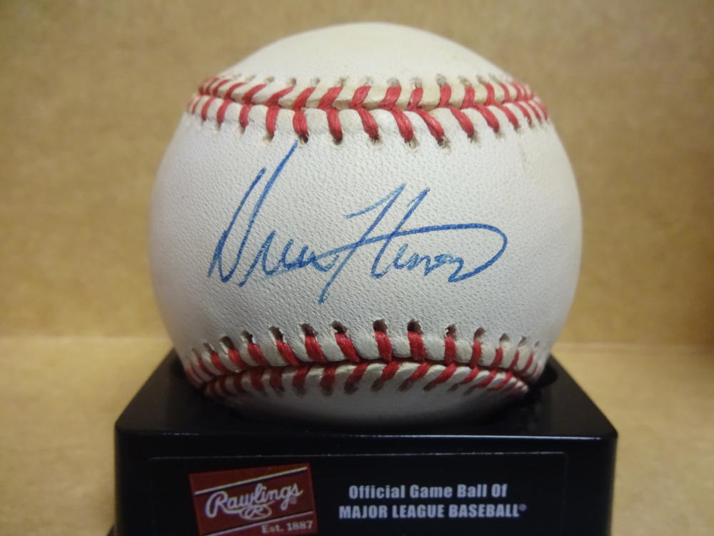 DREW HENSON NEW YORK YANKEES SIGNED A.L. BASEBALL W/COA