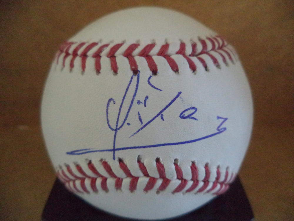YUSNIEL DIAZ LOS ANGELES DODGERS SIGNED AUTOGRAPH M.L. BASEBALL COA
