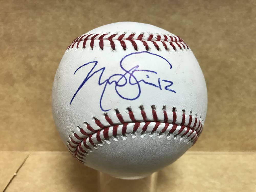 MAX STASSSI HOUSTON ASTROS SIGNED M.L. BASEBALL W/ COA
