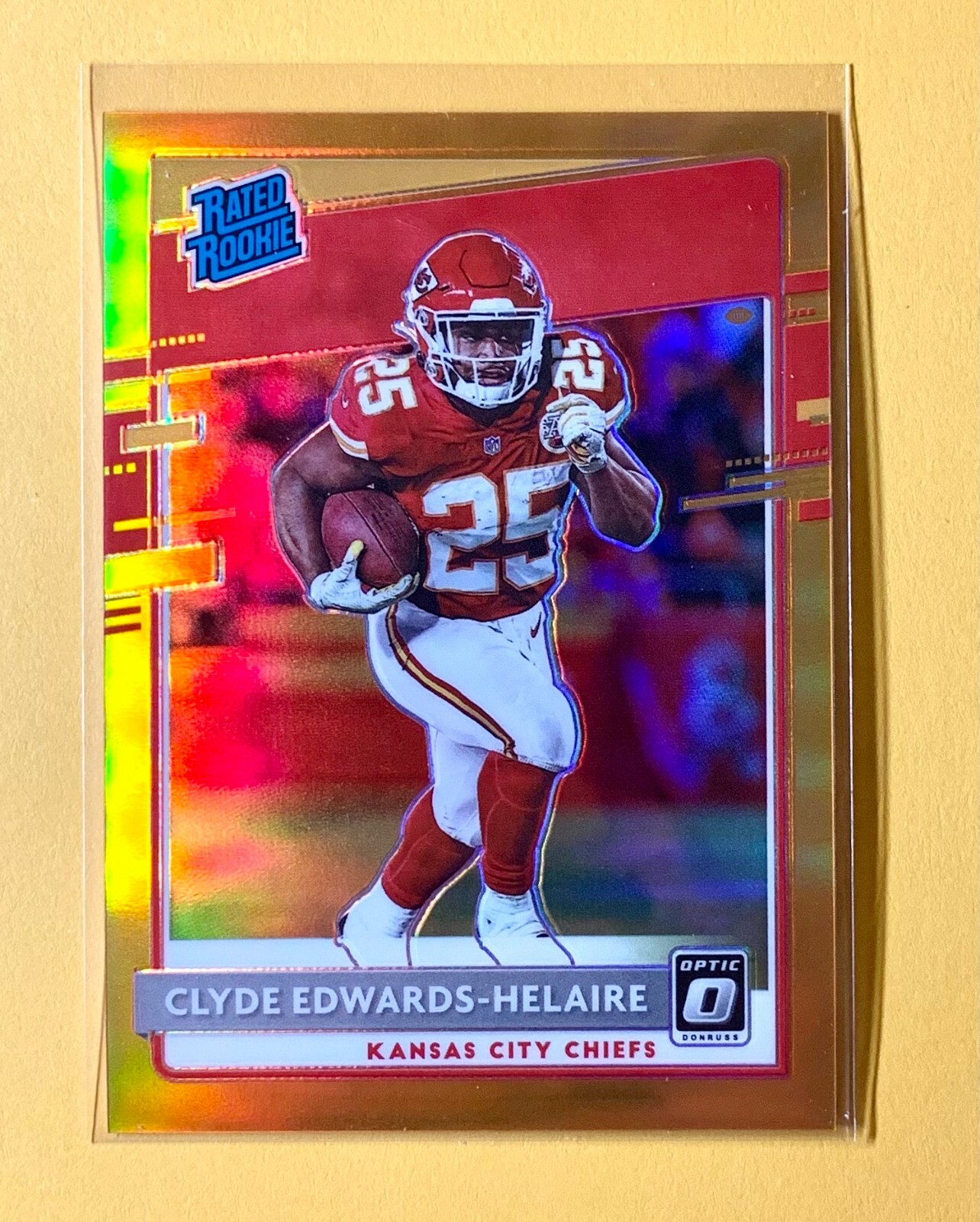 2020 PANINI DONRUSS OPTIC ORANGE CLYDE EDWARDS HELAIRE /199 #171 CHIEFS