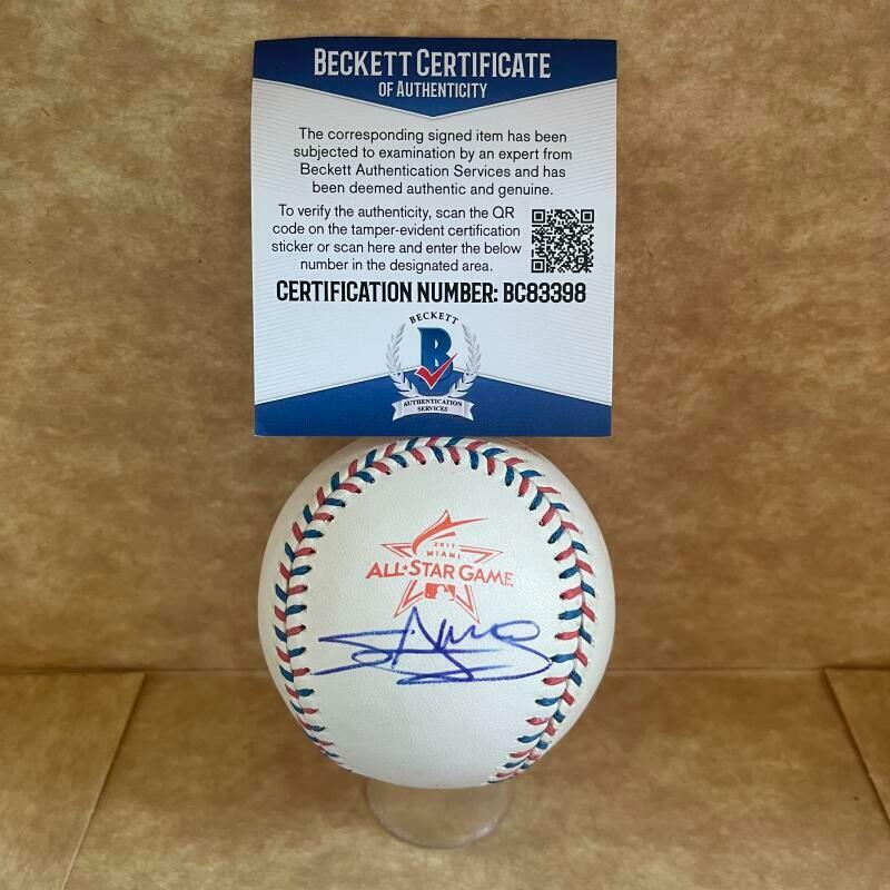 MIGUEL SANO MINNESOTA TWINS SIGNED 2017 ALL STAR BASEBALL BAS BC83398