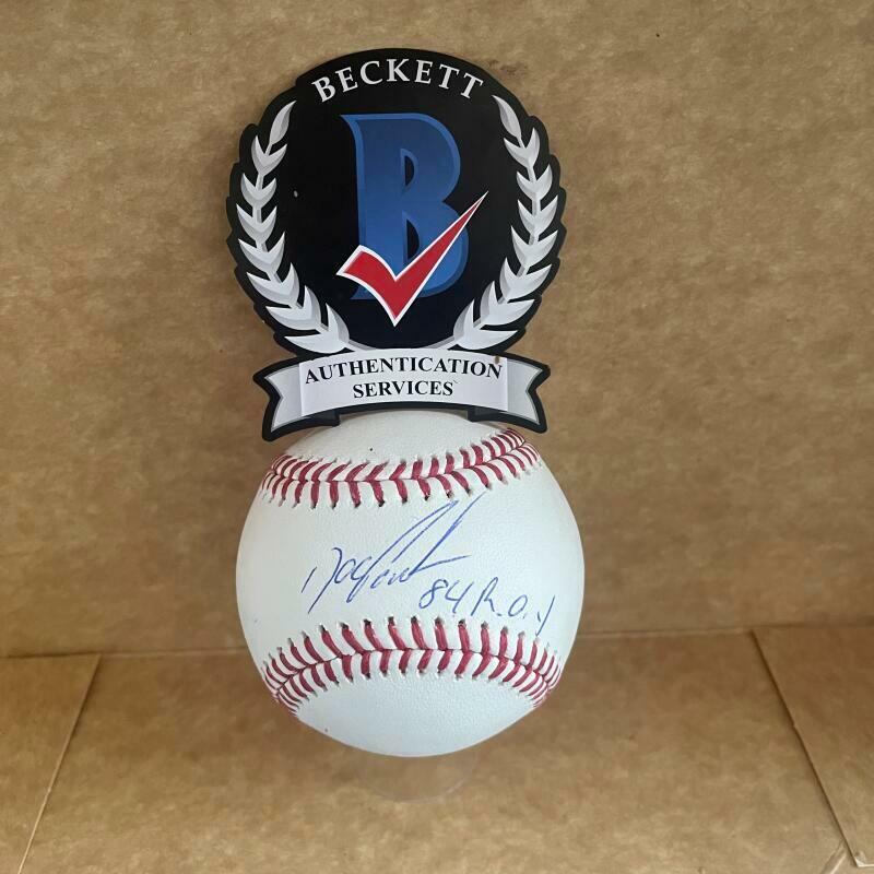 DOC GOODEN DWIGHT NEW YORK METS 84 ROY SIGNED AUTO M.L. BASEBALL BAS WITNESS
