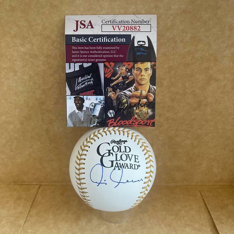 CHRIS CHAMBLISS NEW YORK YANKEES SIGNED AUTO GOLD GLOVE BASEBALL JSA VV20882