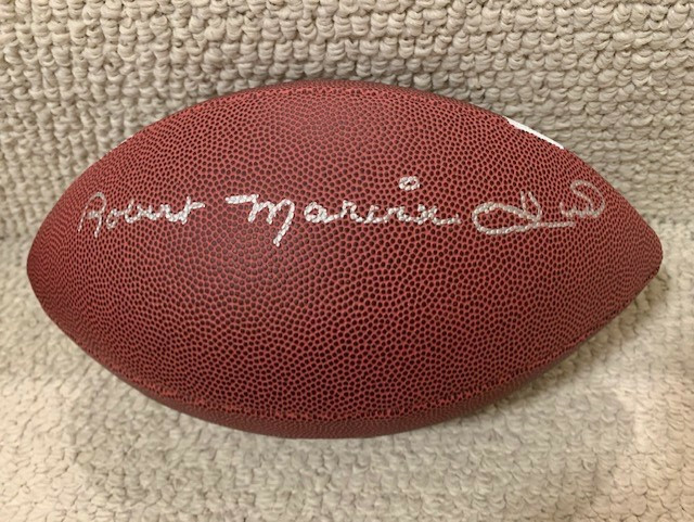 BOBBY HULL AUTOGRAPHED FULL SIZE FOOTBALL SIGNED ROBERT MARVIN HULL JSA