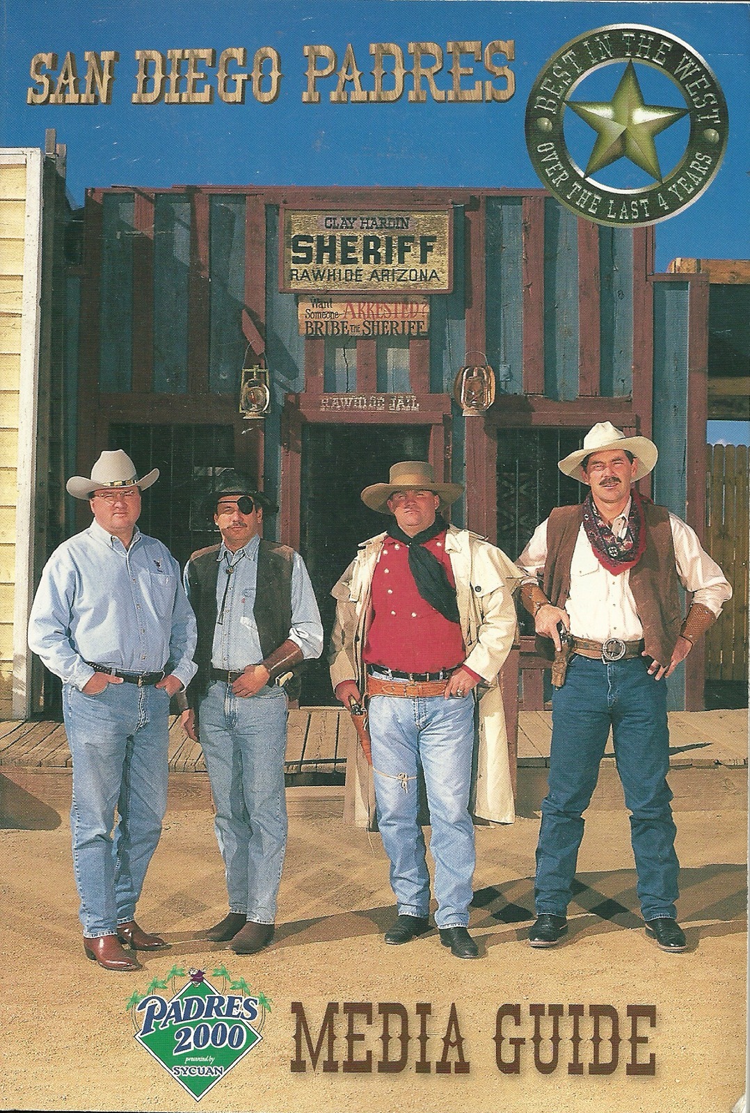 SAN DIEGO PADRES MLB BASEBALL 2000 MEDIA GUIDE VINTAGE GREAT COLOR AUTHENTIC COLLECTIBLE MEMORABILIA