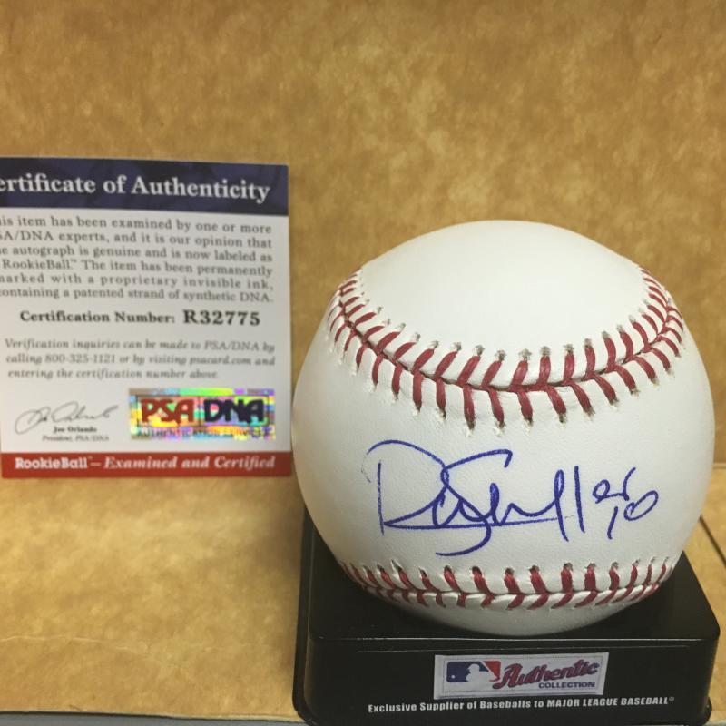 RICHIE SHAFFER TAMPA BAY RAYS ROOKIE BALL M.L. SIGNED BASEBALL PSA R32775
