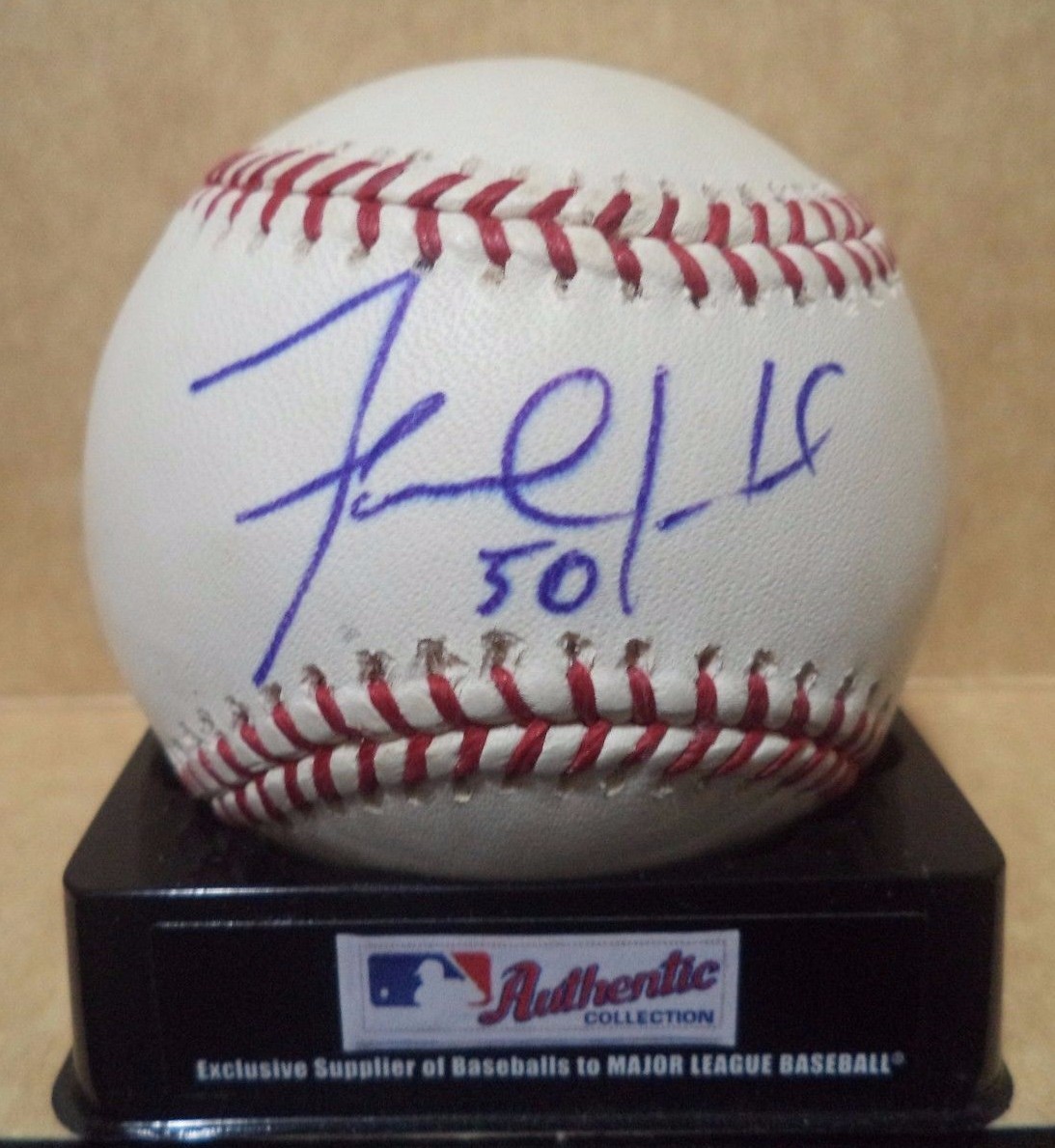 FERNANDO HERNANDEZ 2008 OAKLAND A'S SIGNED AUTOGRAPHED M.L ROMLB BASEBALL W/COA