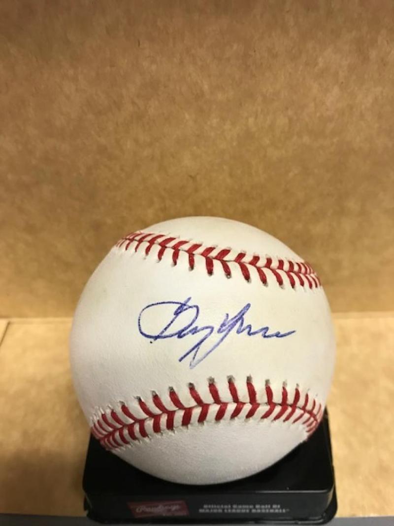 GEORGE LOMBARD BRAVES/DODGERS N.L. AUTOGRAPHED M.L. BASEBALL W/COA
